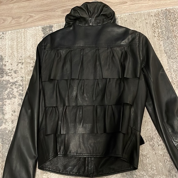 Diane Von Furstenberg Leather Jacket - Picture 4 of 8